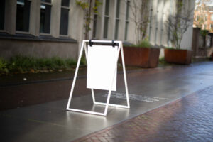 SIDEWALK SIGN A-FRAME - WHITE – Image 6