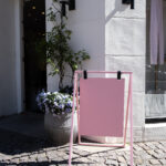 SIDEWALK SIGN A-FRAME – PINK