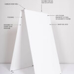 SIDEWALK SIGN A-SHEET – WHITE