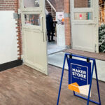 SIDEWALK SIGN A-FRAME – BLUE