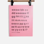 Magnetic letters set – Lowercase – Near Black