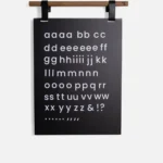 Magnetic letters set – Lowercase – White