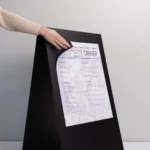 SIDEWALK SIGN A-SHEET – BLACK