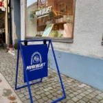 SIDEWALK SIGN A-FRAME – BLUE