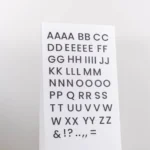 MAGNETIC LETTERS SET – NEAR-BLACK