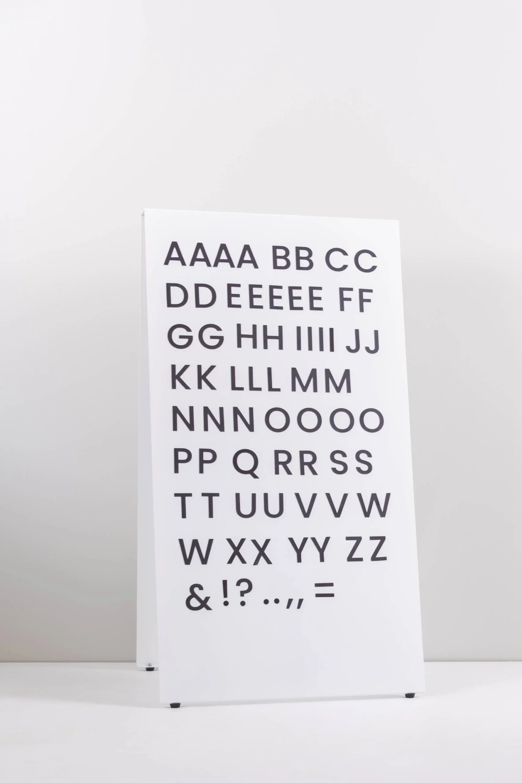 MAGNETIC LETTERS SET - NEAR-BLACK