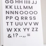 MAGNETIC LETTERS SET – NEAR-BLACK