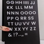 MAGNETIC LETTERS SET – WHITE