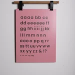 Magnetic letters set – Lowercase – Near Black