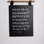Magnetic letters set – Lowercase – White