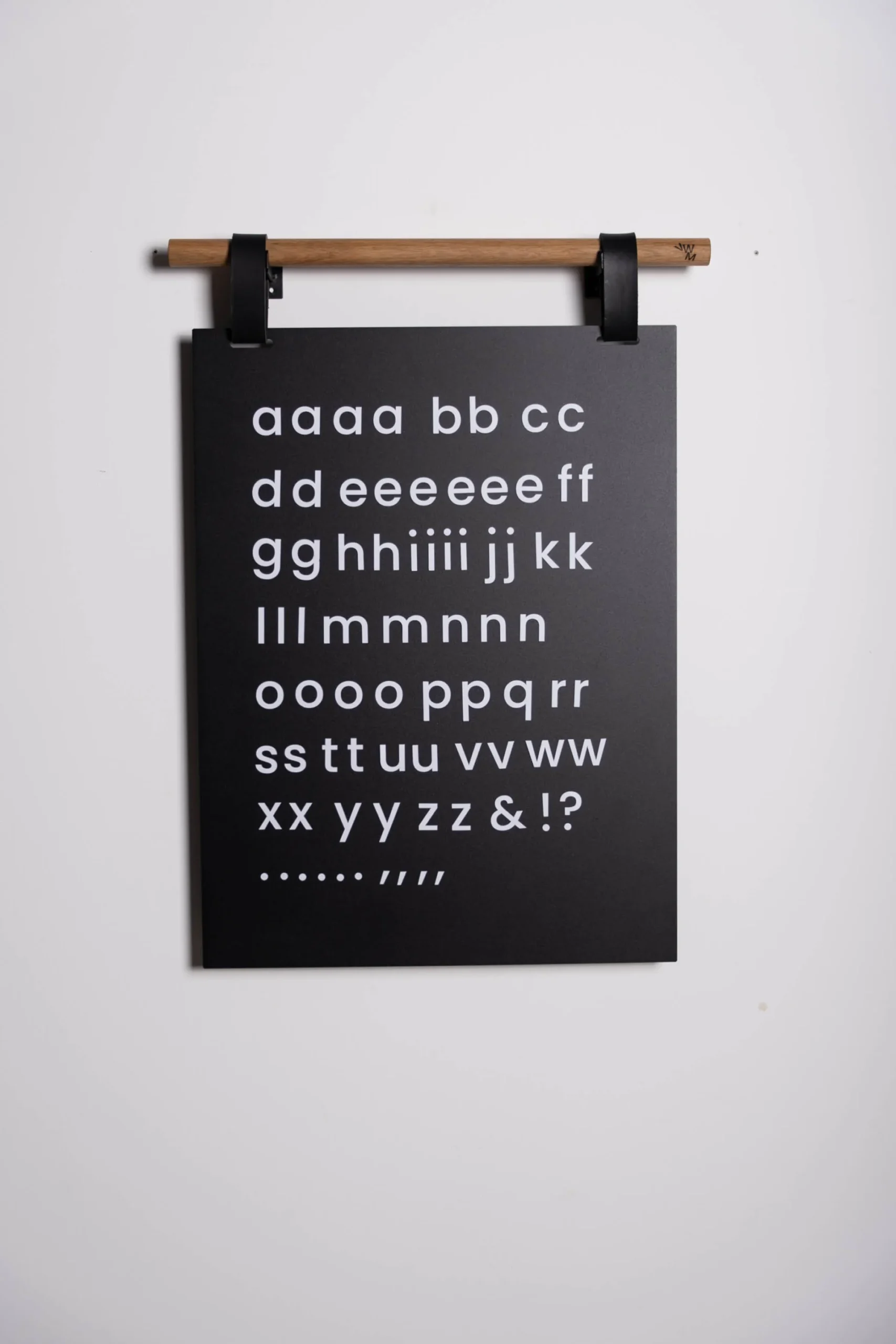 Magnetic letters set - Lowercase - White