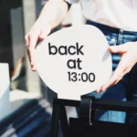 Sidewalk Sign A-frame Slim – Black
